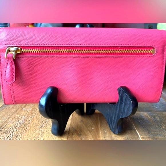 Pink Prada Wallet with Double Snap - Picture 10 of 13